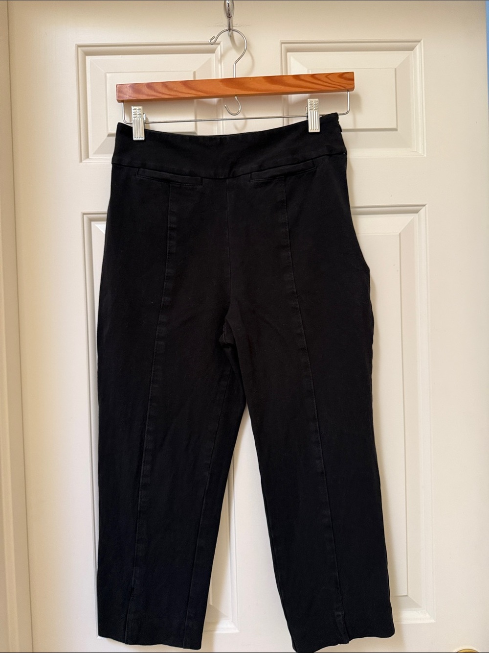Maeve/Anthropology Black “Collette” Cropped Slim Chino Pants - Size 8